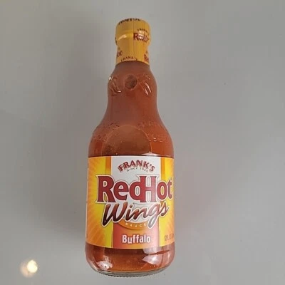 Frank's RedHot Buffalo Wings Hot Sauce Vintage Sammlerstück BBQ Küche Deko - Bild 1 von 3