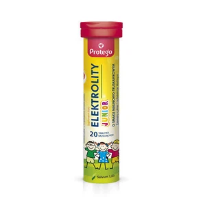 Protego Elektrolity Junior Himbeere-Erdbeere, 20 Brausetabletten