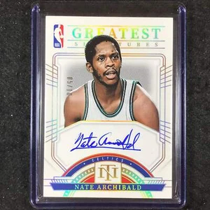 2023-24 National Treasures NATE ARCHIBALD NBA Greatest Signatures Auto Gold 5/10 - Imagen 1 de 1