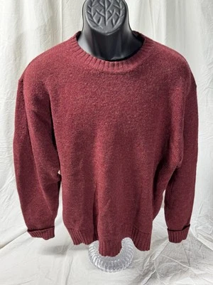 Pendleton Sweater Mens Large Red 100% Shetland Wool Crew Neck (flaw) - Image 1 of 4