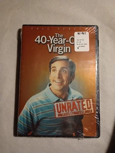 The 40-Year-Old Virgin Unrated (2005 Full Screen DVD) Steve Carell & Paul Rudd  - Picture 1 of 5