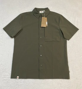 Fjallraven Mens High Coast Pack Shirt SS Green Size Med Outdoors New MSRP $95 - Picture 1 of 11
