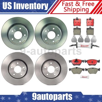 Kit de frenos delanteros traseros Brembo rotores pastillas de cerámica para Chrysler Crossfire 2004-2008 Foto 1 de 4