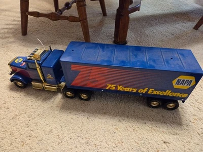 NYLINT 24.5" Blue NAPA Semi Truck Tractor Tailer 75 YEARS of EXCELLENCE Great!! - Image 1 of 4