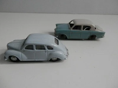 Small Scale Car Models x 2. Matchbox Hillman Minx, Oxford Jowett - Image 1 of 4