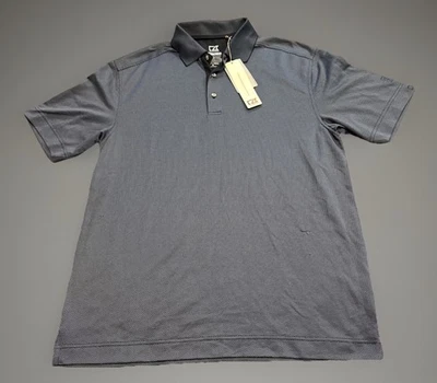 Camisa polo Cutter & Buck CB Dry Tec Luxe para hombre talla grande azul marino manga corta nueva con etiquetas Foto 1 de 4