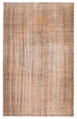 Alfombra oriental vintage anudada a mano alfombra tradicional de lana de 6'2" x 9'9" Foto 1 de 4