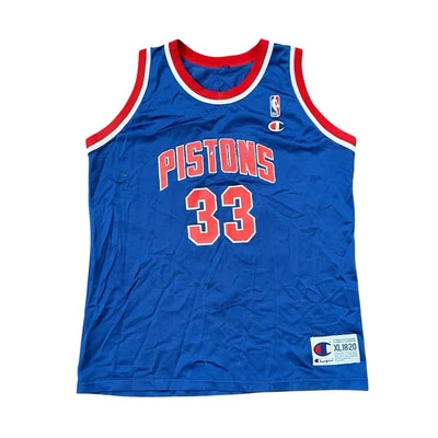 Camiseta De Colección Años 90 Campeón Grant Hill #33 Detroit Pistons NBA Talla Juvenil XL 18-20 Foto 1 de 4