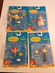 Juego De 4 Figuras De Colección Mattel Disney La Sirenita Ariel Tritan Eric - Imagen 1 de 5