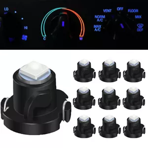 10X Blue 3030 1SMD T4/T4.2 Neo Wedge LED Dash Cluster A/C Climate Lights Lamp - Foto 1 di 6