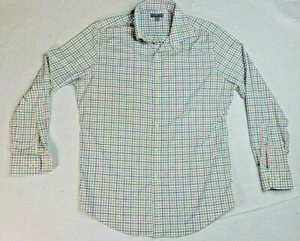 Peter Millar Wicking Mens Check Long Sleeve Shirt Size Large - Picture 1 of 7