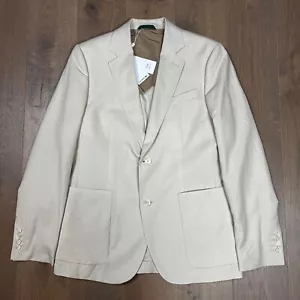 BNWT Mens Lacoste Beige/Cream Linen Blend Sabler Blazer Medium 40" RRP £350 - Picture 1 of 14