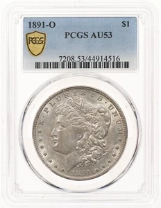 1891-O $1 PCGS AU53 Morgan Silver Dollar - Picture 1 of 3