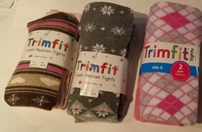 Paquete de 2 medias suéteres marca Trimfit para niñas colores surtidos diseños sólidos 4-6  Foto 1 de 4