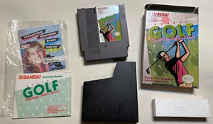 Bandai Golf: Challenge Pebble Beach Complete CIB Nintendo Nes box manual insert - Picture 1 of 8