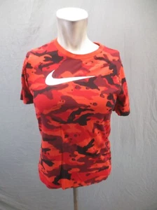 The Nike Tee Size L Kids Unisex Red 100% Cotton Short Sleeve Athletic Top 045 - Picture 1 of 9