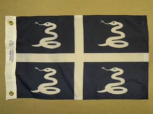 Martinique Snake Caribbean Indoor Outdoor Printed Nylon Boat Flag 12" X 18" - Bild 1 von 2