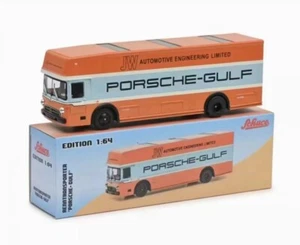 Schuco 1/64 Benz Renntransporter GULF Transport Vehicle Car Diecast Model Car - Picture 1 of 3