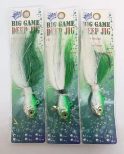 (LOT OF 3) WAHOO 2OZ BIG GAME DEEP JIGS (WAH-SWBGJ36-A-20) - Picture 1 of 1