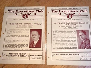 1931 JULIUS KLEIN, ASS'T SECRETARY OF COMMERCE under Herbert Hoover Speech - Picture 1 of 4