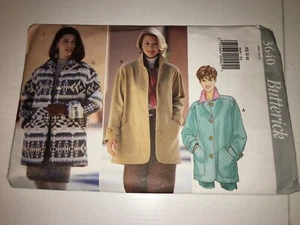 WOMENS UNCUT BUTTERICK 3640 Sewing Pattern COAT JACKET fleece CASUAL SIZE XS S M - Picture 1 of 3