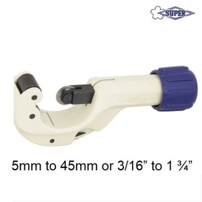 SUPERTOOL Stainless Steel Pipe Tube Cutter 5-45mm 3/16" 1 3/4" TC-107H  - Image 1 of 2