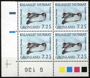 Greenland 1991, 7,25Kr Folding cap Imprint Block G136 MNH, Mi 213 cat +10€ - Picture 1 of 1