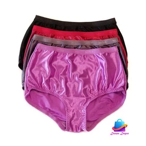 Barbra Women Full Coverage High Waist Light Tummy Control Satin Girdle Panties - Picture 1 of 26