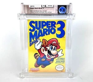 NES Super Mario Bros 3 CIB Complete In Box WATA 7.5 Left Bros Early Print - Picture 1 of 4