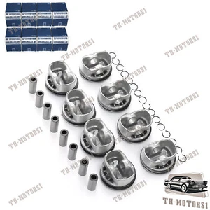 MAHLE 8x Pistons Rings Set Φ87+0.5mm For BMW 740i E60 E61 E65 E66 N62B40 4.0L V8 - Picture 1 of 4