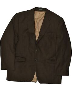 RALPH LAUREN Mens 2 Button Blazer Jacket EU 52 XL Brown Wool HE16