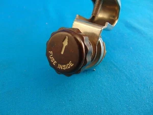 Vintage Arkles Brand NOS 6 Volt On/Off Switch Built In Fuse Clamps Onto Dash - Picture 1 of 21