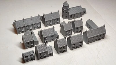 WMANNS MODELS 6mm Scale Table Top Wargaming European Village 2 – 12 Buildings