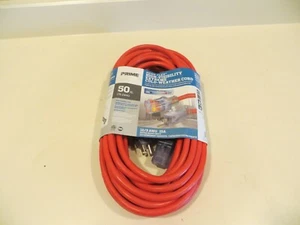 NEW - 50ft. 12/3 Prime Neon Extension Cord High-Visibility Cold-Weather - Picture 1 of 5