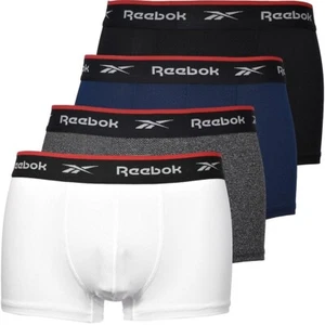 Reebok Mens 4 Pack Performance Boxer Shorts -Small - Stretch Black Navy Multi - Picture 1 of 5