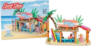 Juego de tienda de surf de playa Brick Loot 248 piezas - tablas de surf, torre - se adapta a ladrillos - Imagen 1 de 5