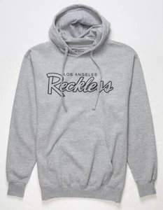 Young & Reckless Men's Los Angeles OG Hoodie Sweatshirt in Heather Grey - Picture 1 of 1
