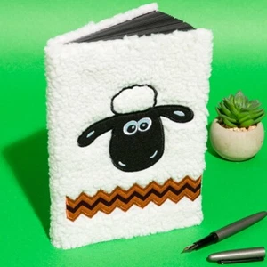 Official Shaun The Sheep A5 Plush Notebook - Picture 1 of 4
