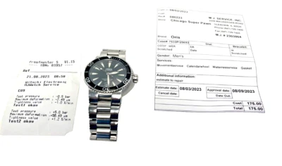 ORIS Mens S/Stee  Ref 7533P Automatic 300m / 984ft Divers Watch JUST SERVICED - Image 1 of 4