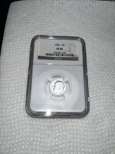 1956 Roosevelt Dime PF68 NGC Certified - Picture 1 of 4