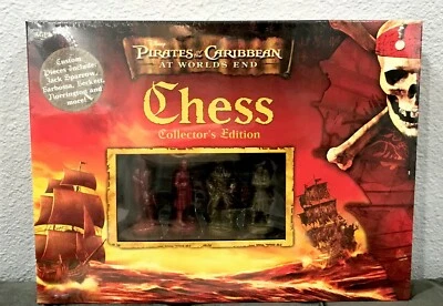 Disney Pirates of The Caribbean At World s End Chess Set Collectors Edition NEW - Image 1 of 2
