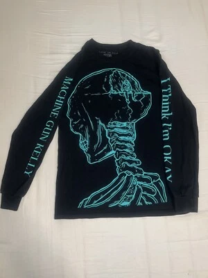 Camiseta Manga Larga Machine Gun Kelly MGK Hotel Diablo I Think I’m Okay Talla S Foto 1 de 4