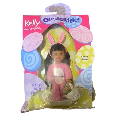 VTG 2000 Easterrific Kelly Funny Bunny Doll Mattel New in Package Damaged 28575 - Изображение 1 из 4