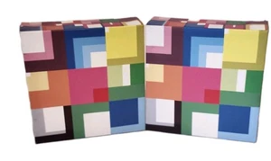 Set of 2 Ikea Art Pjatteryd Pop Art 6" x 6" Canvas Wall Hangings New - Bild 1 von 8