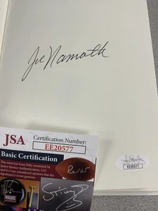 Joe Namath Signed Book All The Way Superbowl 3 Football Jets HOF Autograph JSA - Picture 1 of 5