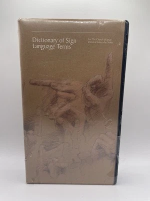 VHS Dictionary Of American Sign Language Terms 1992 LDS Mormon RARE OOP NEW - Image 1 of 2