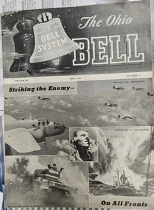 1943 THE OHIO BELL System V. XX #5 Striking The Enemy On All Fronts Magazine - Picture 1 of 4