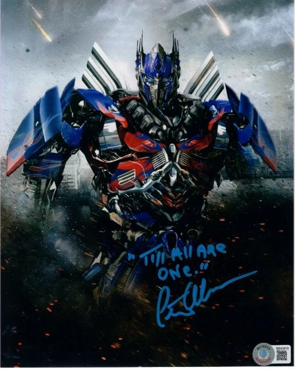 Peter Cullen 签名 8x10 变形金刚 Optimus Prime 照片 BAS 正品证书 优质内容 — 第 1/1 张图片