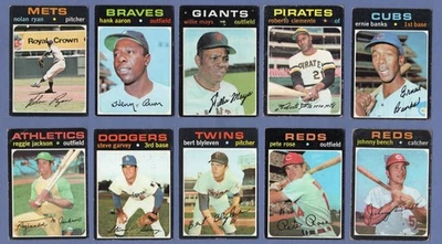 Juego parcial de béisbol Topps 1971 ~ 719/720 sin Ryan ~ limpio bajo grado AVG G-VG Foto 1 de 4