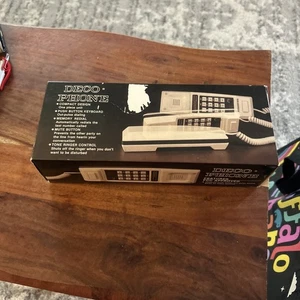 NEW IN BOX Vintage Push Button, Corded Phone, Landline 80s - Picture 1 of 12